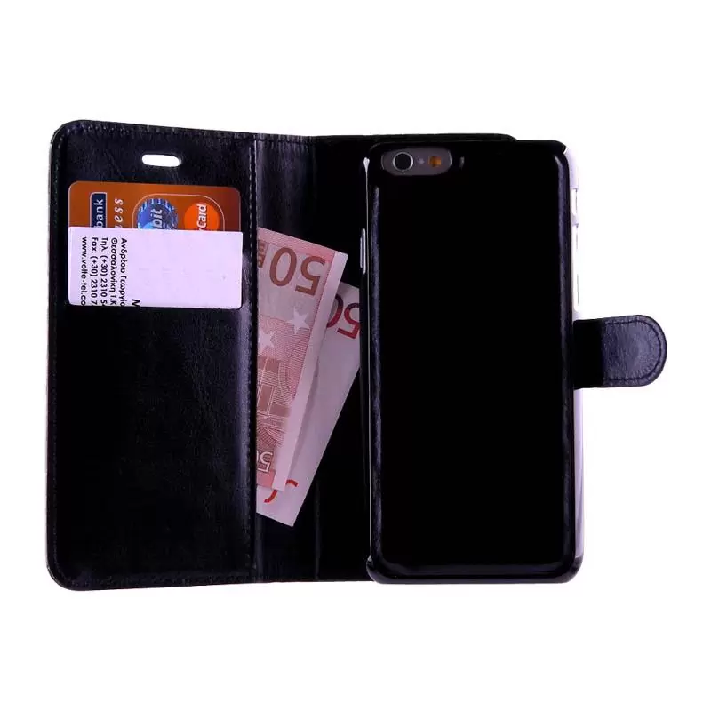 matshop.gr - VOLTE-TEL ΘΗΚΗ IPHONE 6S/6 4.7" 2IN1 WALLET BOOK+COVER BLACK