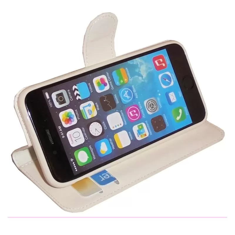 matshop.gr - VOLTE-TEL ΘΗΚΗ IPHONE 6S PLUS/6 5.5" LEATHER-TPU BOOK STAND WHITE