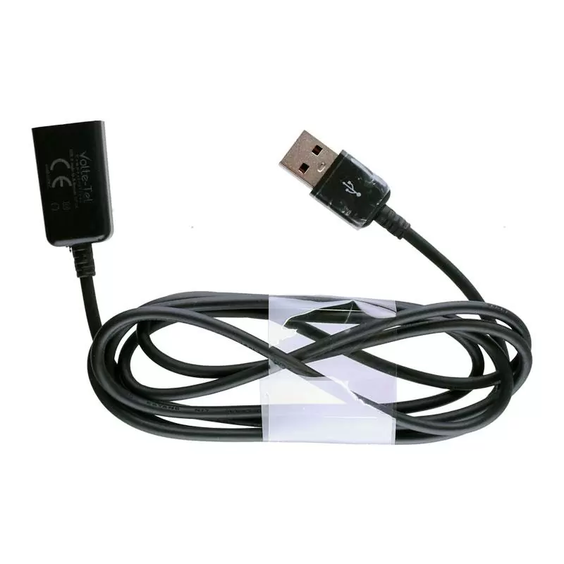 matshop.gr - VOLTE-TEL ΚΑΛΩΔΙΟ Η/Υ USB (A-MALE)->USB (A-FEMALE)USB2.0 2.1A 1.5m BLACK