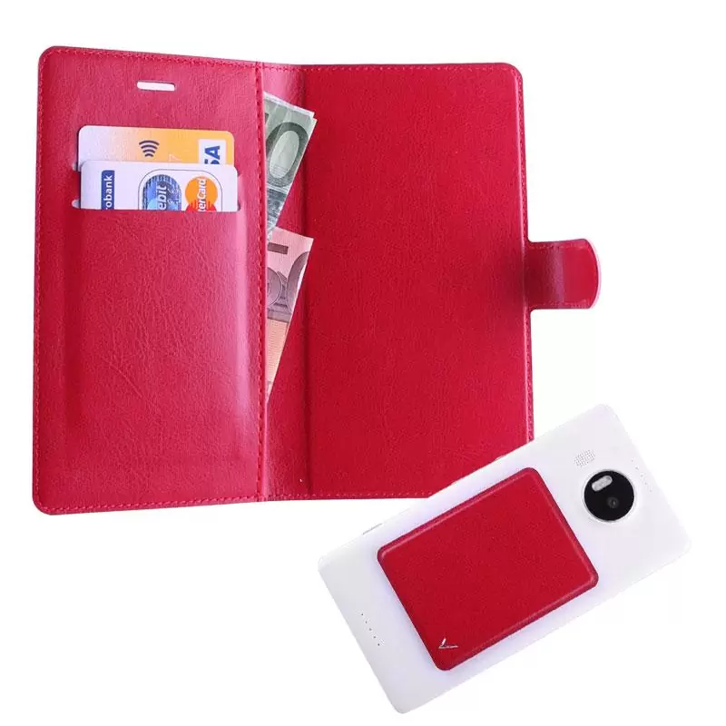 matshop.gr - VOLTE-TEL ΘΗΚΗ UNIVERSAL 5.1"-5.7" LEATHER BOOK 3M MAGNET RED