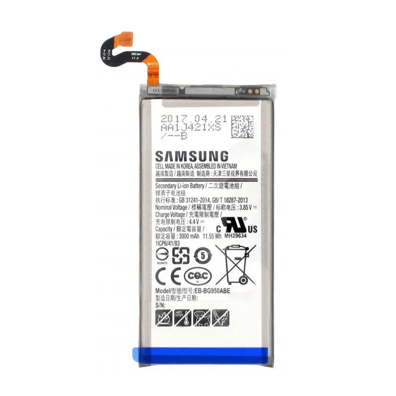 matshop.gr - ΜΠΑΤΑΡΙΑ SAMSUNG EB-BG950ABE G950 S8 3000mAh BULK 3P OR