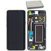 matshop.gr - SAMSUNG G960F S9 ΟΘΟΝΗ + TOUCH SCREEN + LENS + FRONT GH97-21696A BLACK ORIGINAL SERVICE PACK