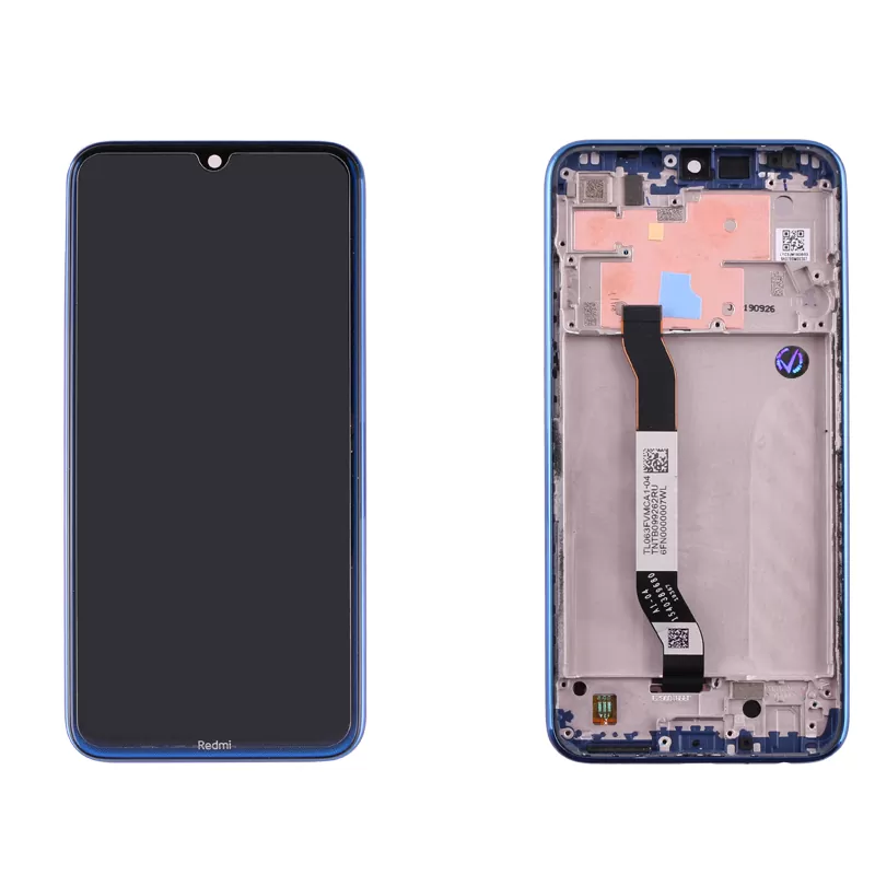 matshop.gr - XIAOMI REDMI NOTE 8 ΟΘΟΝΗ + TOUCH SCREEN + LENS + FRAME 5600030C3J00 BLUE ORIGINAL SERVICE PACK