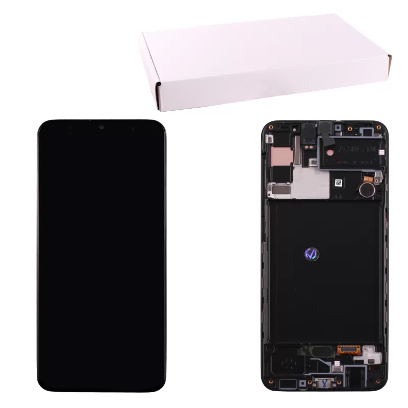 matshop.gr - SAMSUNG A307 A30S ΟΘΟΝΗ+TOUCH SCREEN + LENS GH82-21329A BLACK ORIGINAL SERVICE PACK