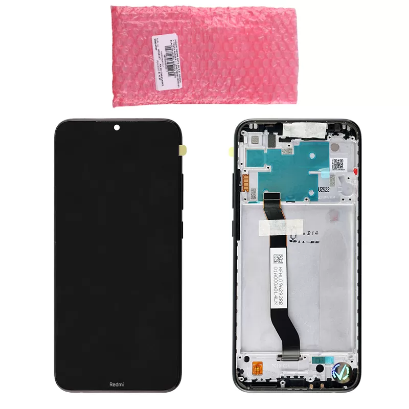 matshop.gr - XIAOMI REDMI NOTE 8 ΟΘΟΝΗ + TOUCH SCREEN + LENS + FRAME 5600050C3J00 BLACK ORIGINAL SERVICE PACK