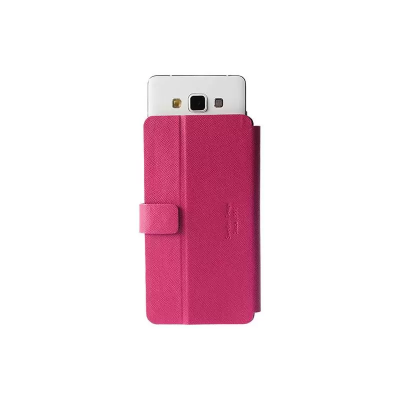 matshop.gr - KRUSELL ΘΗΚΗ UNIVERSAL LEATHER MALMO FLIPWALLET SLIDE 2XL PINK