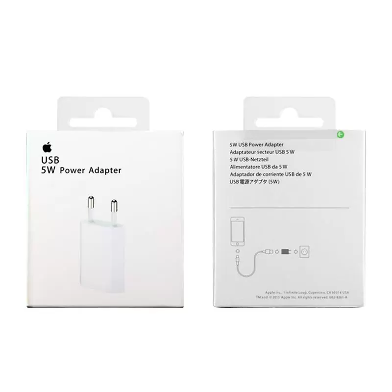 matshop.gr - TRAVEL USB POWER ADAPTER APPLE IPHONE MD813ZM/A A1400 1000mA 5W WHITE PACKING OR