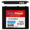 matshop.gr - ΜΠΑΤΑΡΙΑ LG KG810 BLACK 750mAh Li-ion (LGLP-GAMM)VoltePower