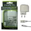 matshop.gr - VOLTE-TEL MICRO USB(USB ΦΟΡΤΙΣΤΗΣ-DATA VCD01+TRAVEL VTU045 1500mA)WHITE