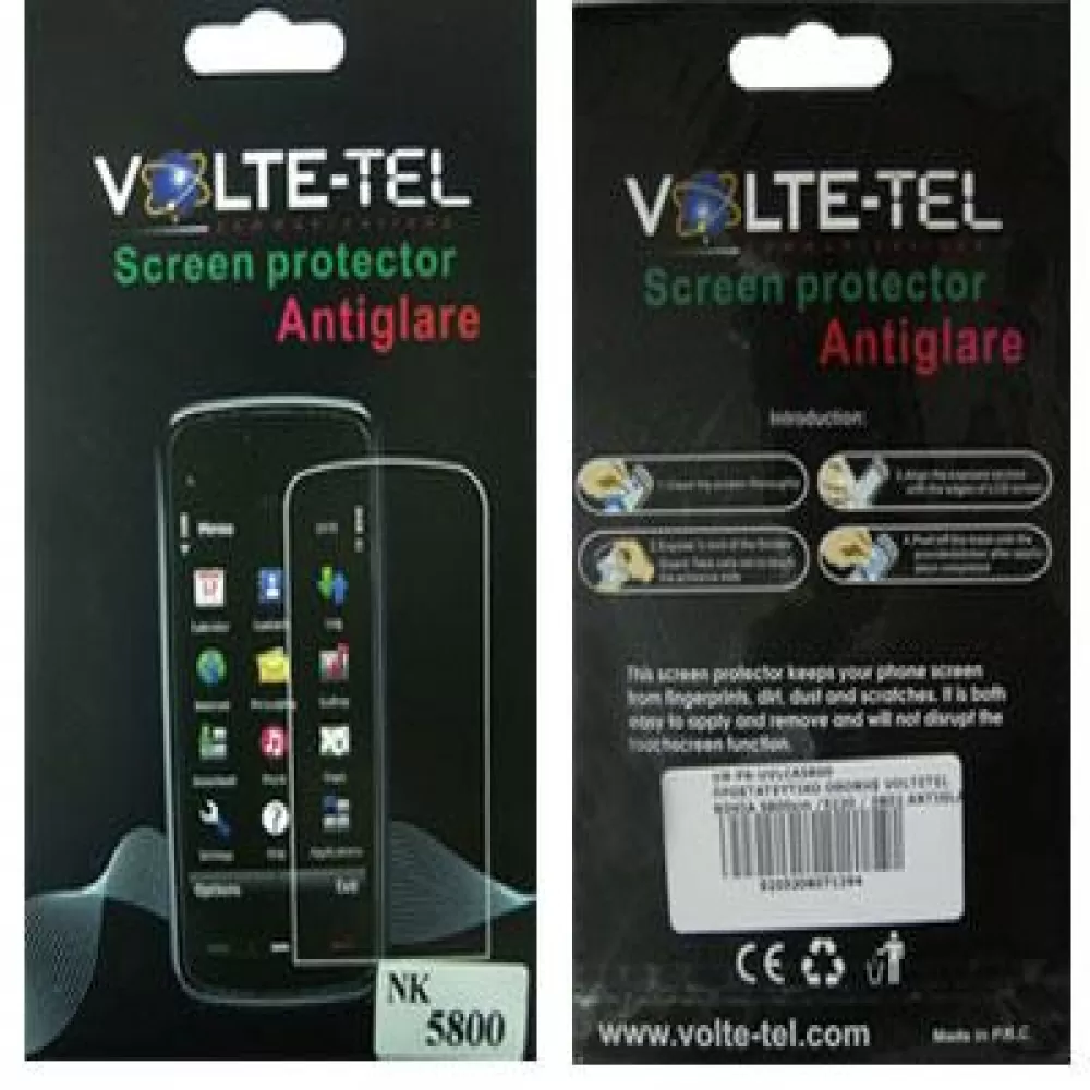 matshop.gr - VOLTE-TEL SCREEN PROTECTOR NOKIA 5800xm 3.2" ANTIGLARE