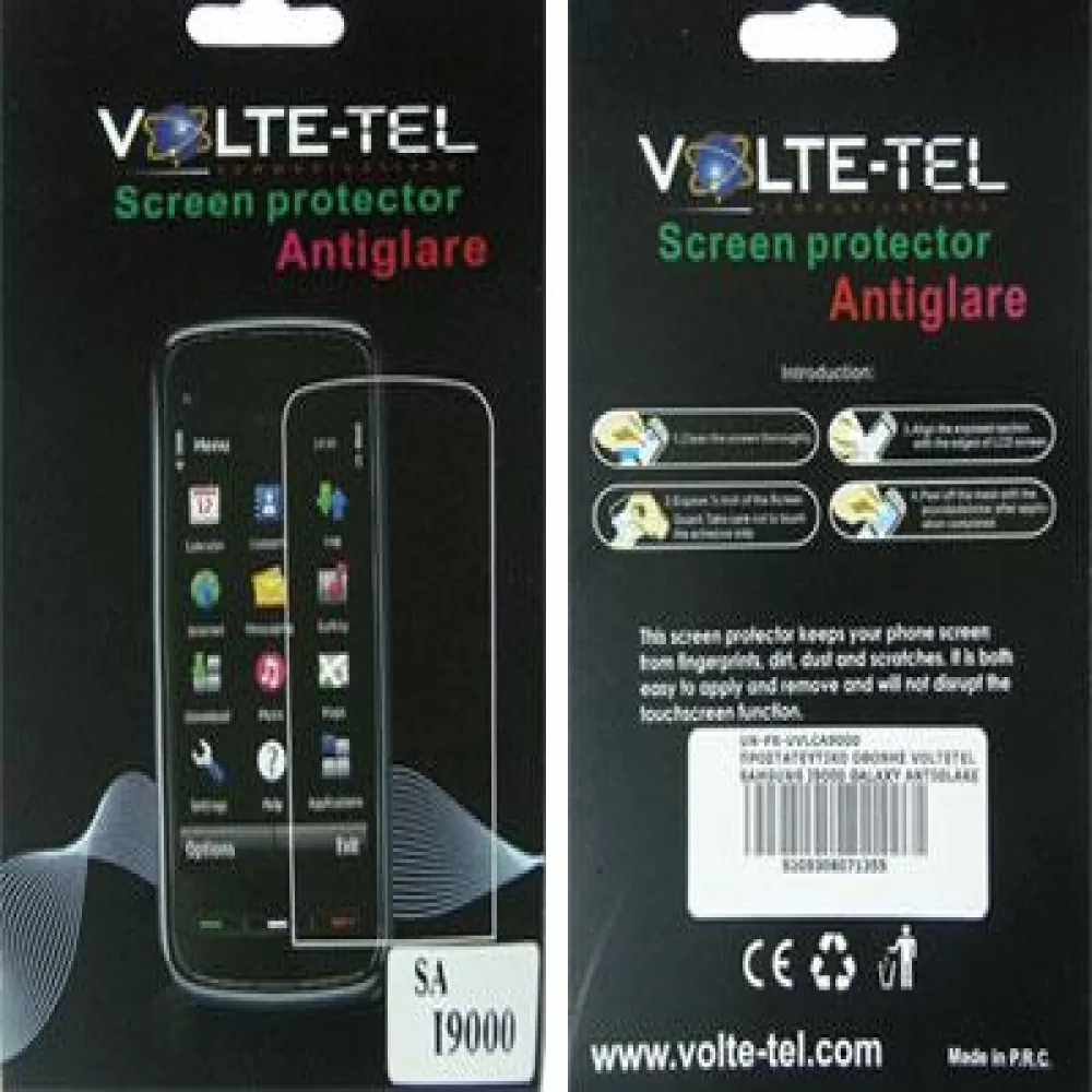 matshop.gr - VOLTE-TEL SCREEN PROTECTOR SAMSUNG S I9000 4.0" ANTIGLARE