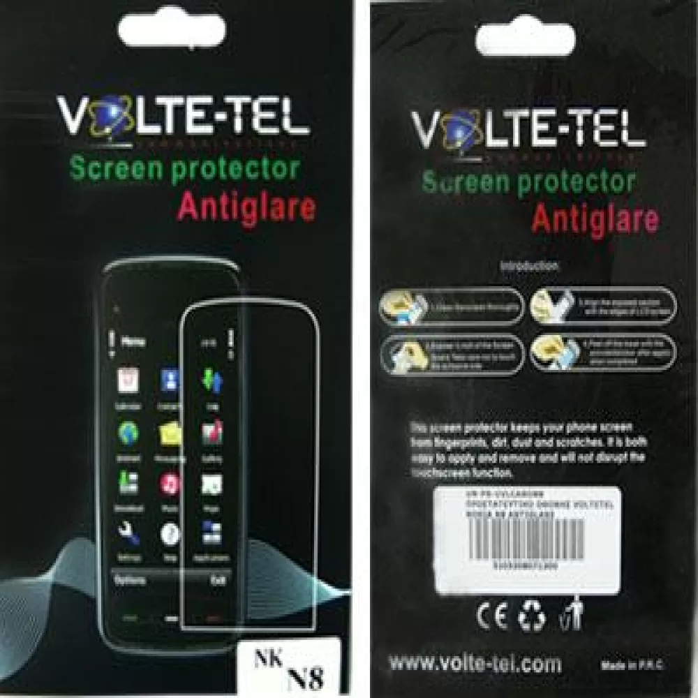 matshop.gr - VOLTE-TEL SCREEN PROTECTOR NOKIA N8 3.5" ANTIGLARE 5 ΤΕΜ