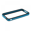 matshop.gr - VOLTE-TEL ΘΗΚΗ IPHONE 4G/4S BUMPER METAL BUTTON LIGHT BLUE-BLACK