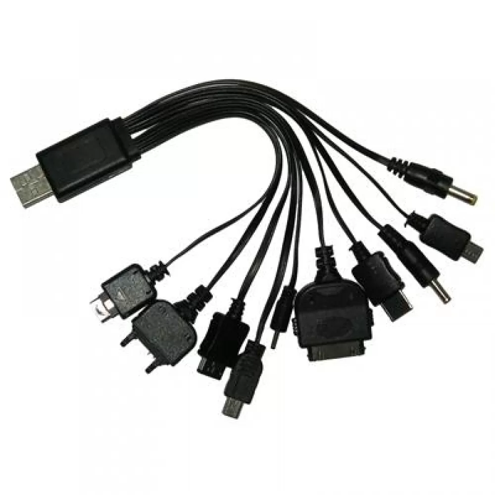 matshop.gr - USB ΦΟΡΤΙΣΤΗΣ ΜΕ 10 ΚΟΝΕΚΤΟΡΕΣ 2100mA + DATA IPHONE 30-PIN VTU10