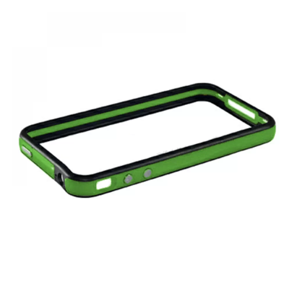 matshop.gr - VOLTE-TEL ΘΗΚΗ IPHONE 4G/4S BUMPER METAL BUTTON GREEN-BLACK