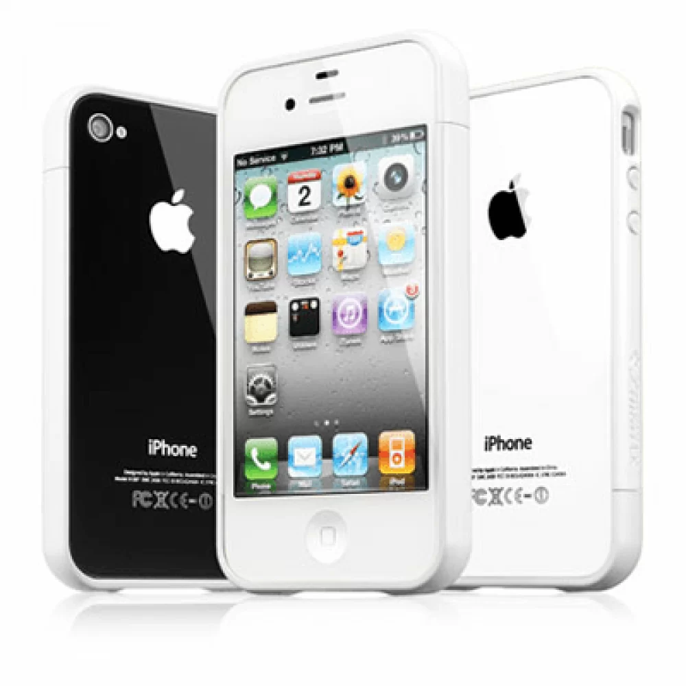 matshop.gr - VOLTE-TEL ΘΗΚΗ IPHONE 4G/4S BUMPER 2 PCS + SCREEN PROTECTOR WHITE ALL