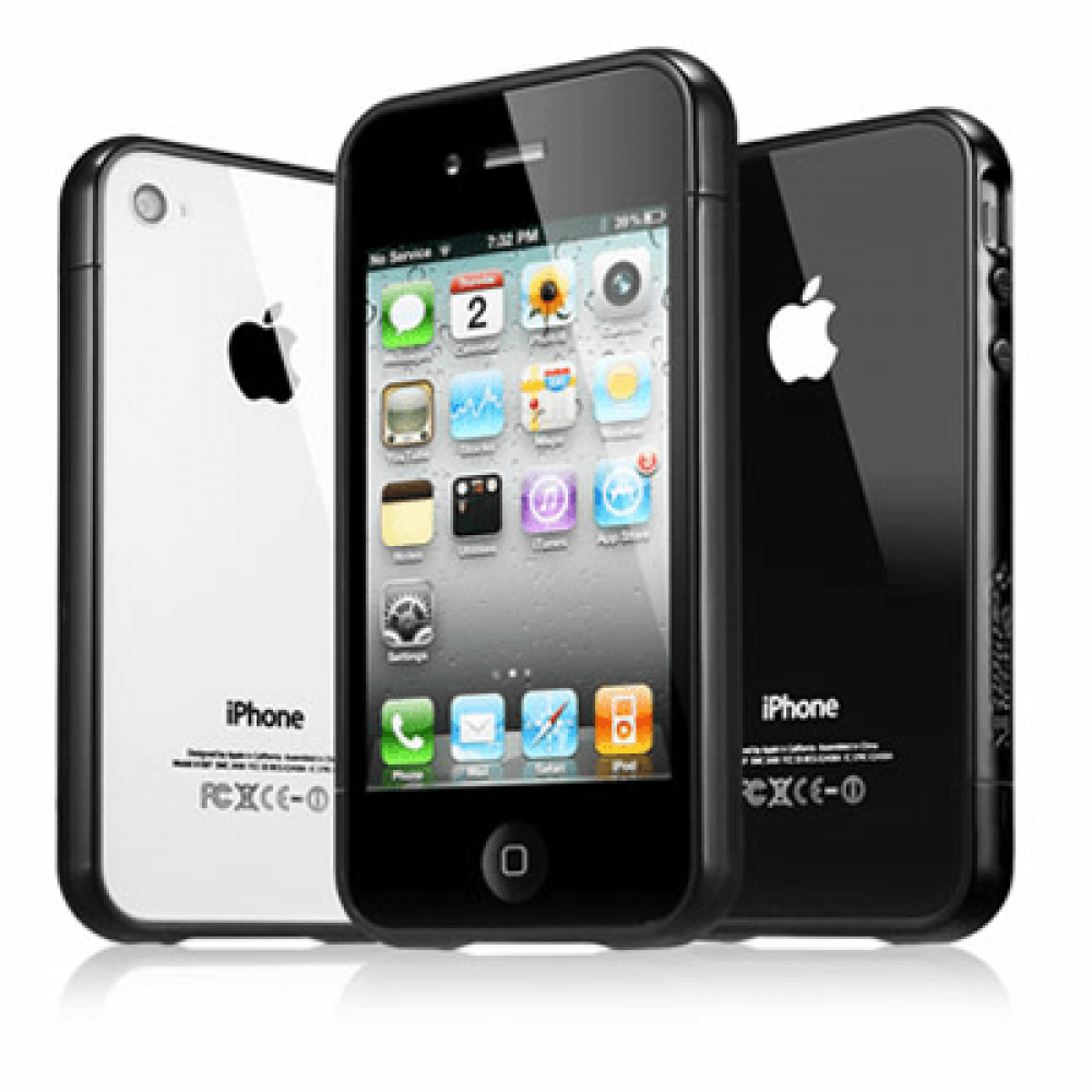 matshop.gr - VOLTE-TEL ΘΗΚΗ IPHONE 4G/4S BUMPER 2 PCS + SCREEN PROTECTOR BLACK ALL