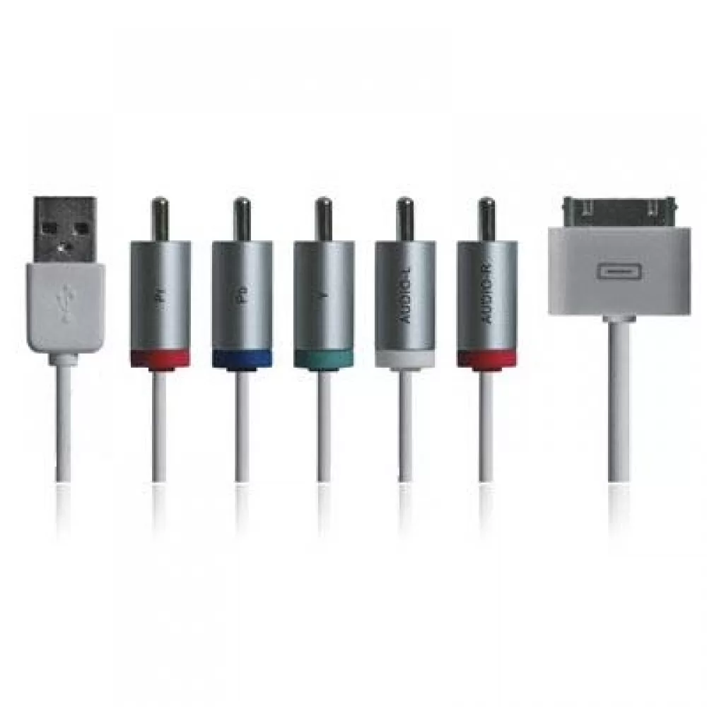 matshop.gr - IPHONE USB 2.0 TO 30-PIN 3G/3GS/4G/4S/iPad 2 AUDIO-VIDEO TV OUT(HD)+USB CABLE VL