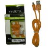 matshop.gr - VOLTE-TEL LIGHTNING USB ΦΟΡΤΙΣΗΣ-DATA 1m VCD01 ORANGE