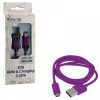 matshop.gr - VOLTE-TEL MICRO USB DEVICES USB ΦΟΡΤΙΣΗΣ-DATA 2.1A 1m VCD01 PURPLE