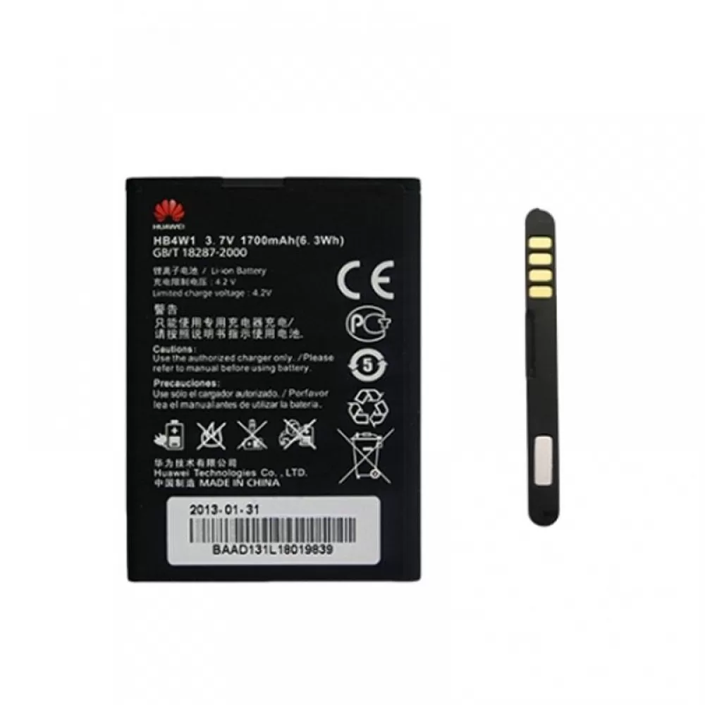 matshop.gr - ΜΠΑΤΑΡΙΑ HUAWEI HB4W1/HB4W1H ASCEND Y210/G510 1700mAh BULK 3P OR