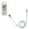 matshop.gr - VOLTE-TEL USB 2in1 FLAT 2.1A ΦΟΡΤ-DATA 1m MICRO USB+LIGHTNING WHITE