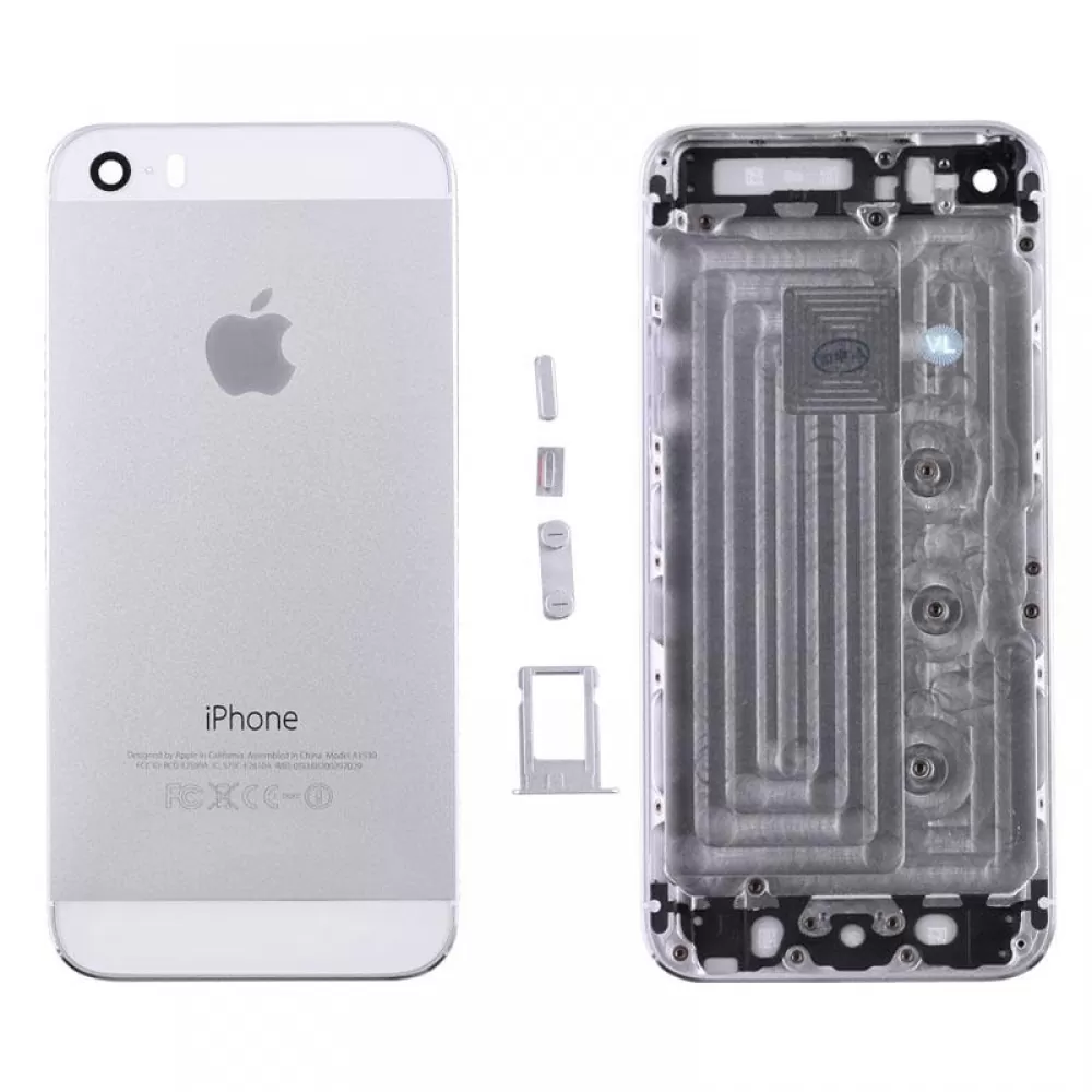 matshop.gr - IPHONE 5S BATTERY COVER WHITE + SIDE KEYS + SIM HOLDER