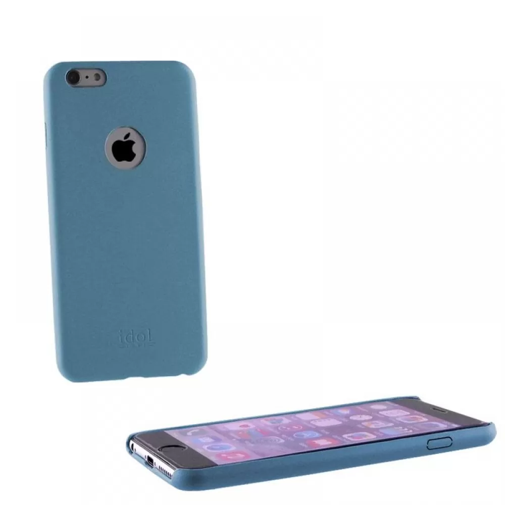 matshop.gr - IDOL 1991 ΘΗΚΗ IPHONE 6S/6 4.7"FACEPLATE ULTRA THIN LEATHER BLUE