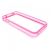 matshop.gr - VOLTE-TEL ΘΗΚΗ IPHONE 4G/4S BUMPER METAL BUTTON TRANSPARENT-ΡΙΝΚ