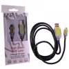 matshop.gr - NSP MICRO USB FAST CARBON USB 2.1A ΦΟΡΤΙΣΤΗΣ-DATA GOLD CONT 1.5m