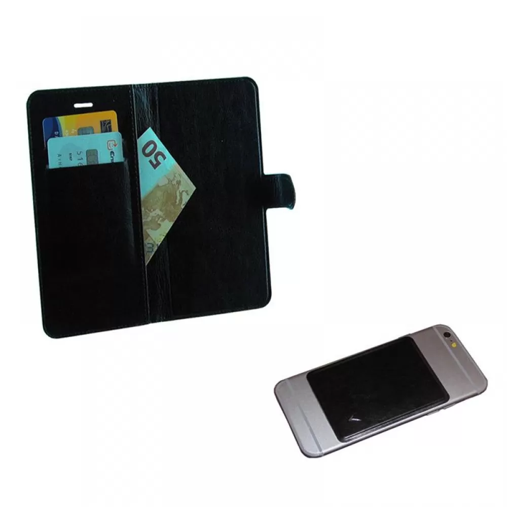 matshop.gr - VOLTE-TEL ΘΗΚΗ UNIVERSAL 4.0"-4.6" LEATHER BOOK 3M MAGNET BLACK