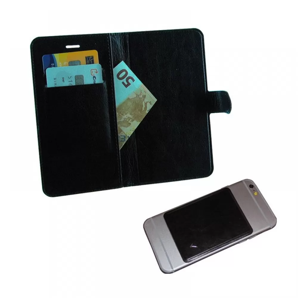 matshop.gr - VOLTE-TEL ΘΗΚΗ UNIVERSAL 5.1"-5.7" LEATHER BOOK 3M MAGNET BLACK