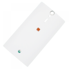 matshop.gr - SONY ST25i XPERIA U BATTERY COVER ORANGE WHITE ORIGINAL SERVICE PACK