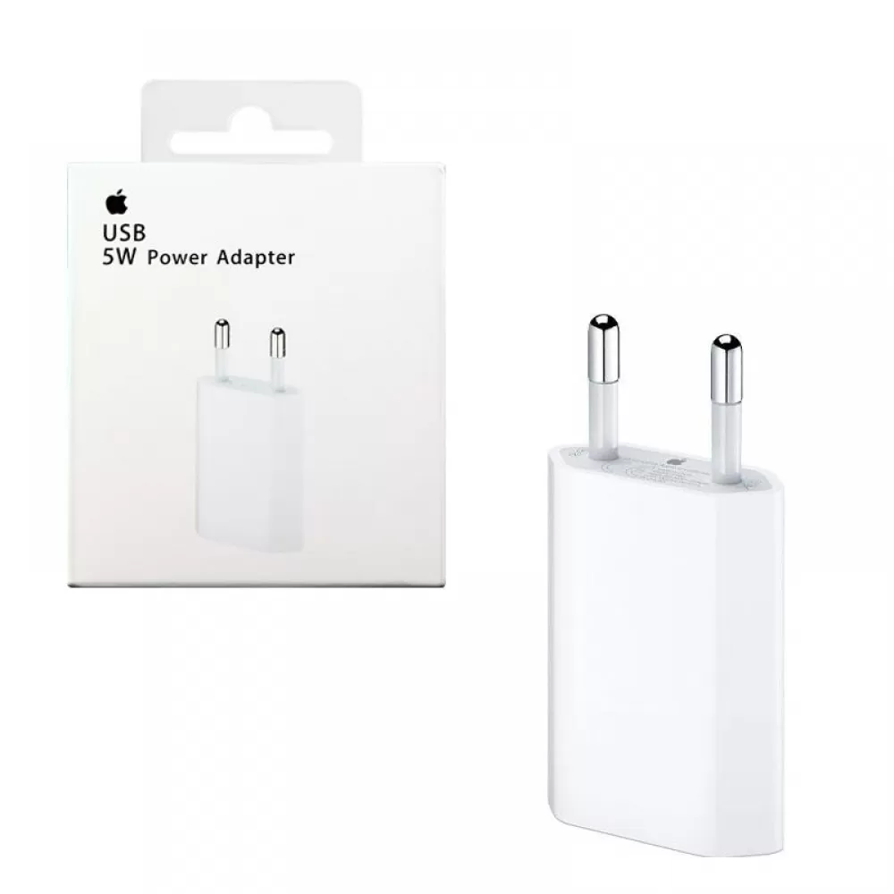 matshop.gr - TRAVEL USB POWER ADAPTER APPLE IPHONE MD813ZM/A A1400 1000mA 5W WHITE PACKING OR