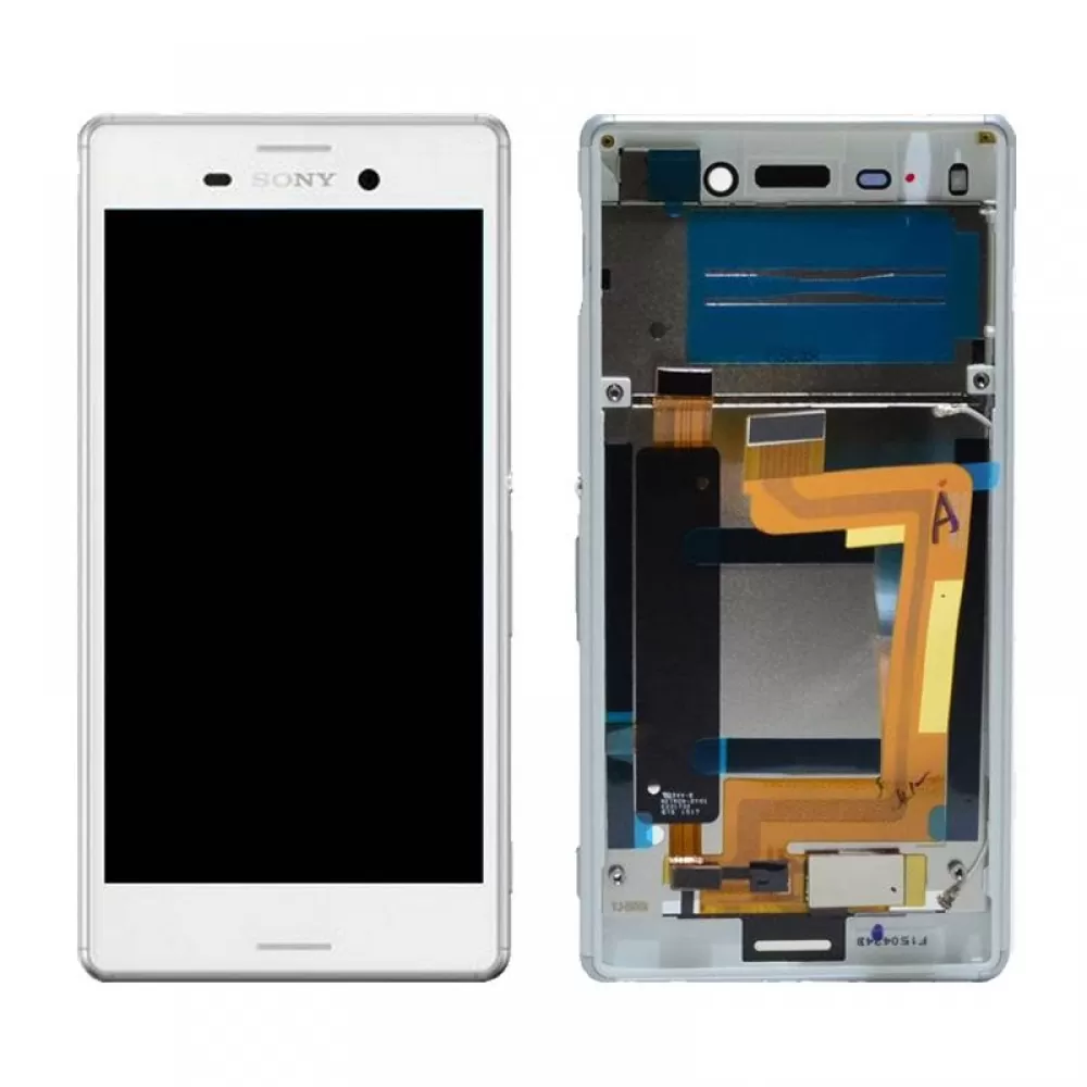 matshop.gr - SONY E2303 XPERIA M4 AQUA ΟΘΟΝΗ + TOUCH SCREEN + FRONT WHITE 3P OR