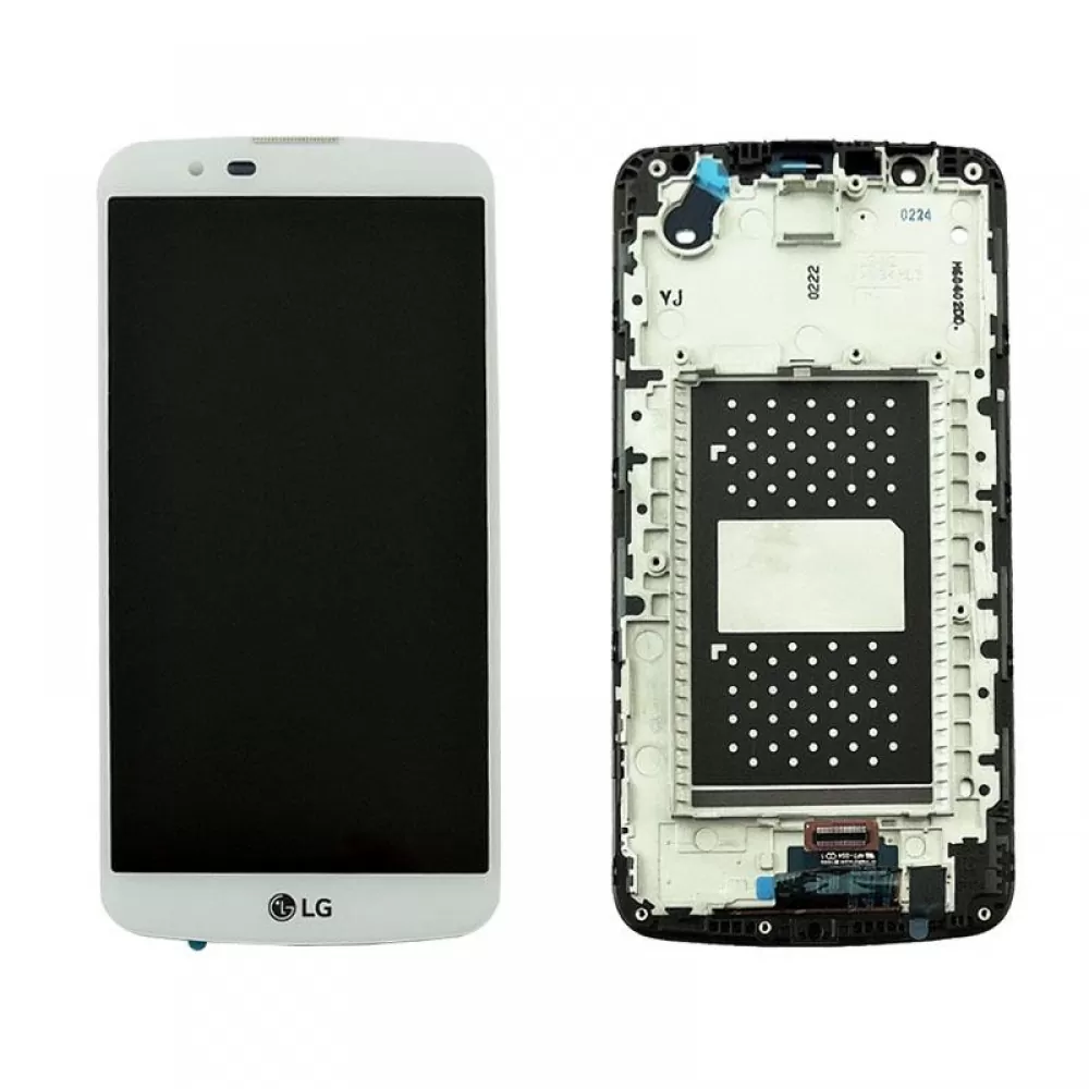 matshop.gr - LG K10 K420 ΟΘΟΝΗ + TOUCH SCREEN + LENS WHITE  ACQ88868303 ORIGINAL SERVICE PACK