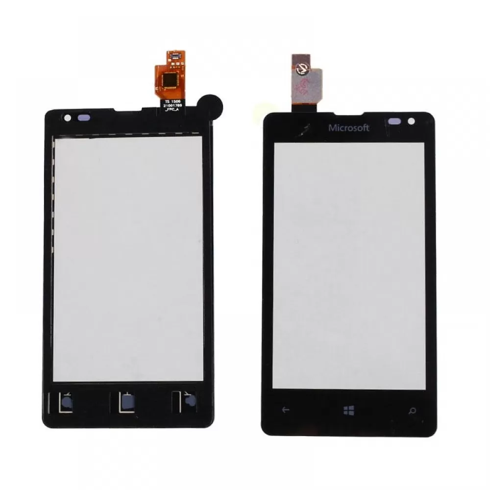 matshop.gr - MICROSOFT LUMIA 435/532 TOUCH SCREEN+LENS BLACK V.21001789 REFOR