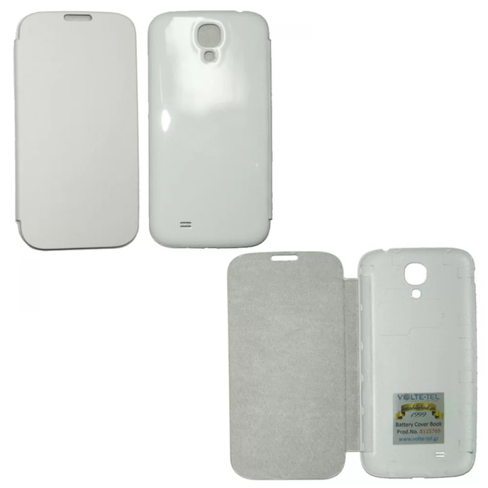 matshop.gr - VOLTE-TEL ΘΗΚΗ SAMSUNG S4 I9505 BATTERY COVER BOOK WHITE