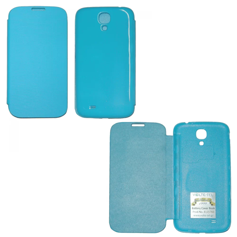matshop.gr - VOLTE-TEL ΘΗΚΗ SAMSUNG S4 I9505 BATTERY COVER BOOK BLUE