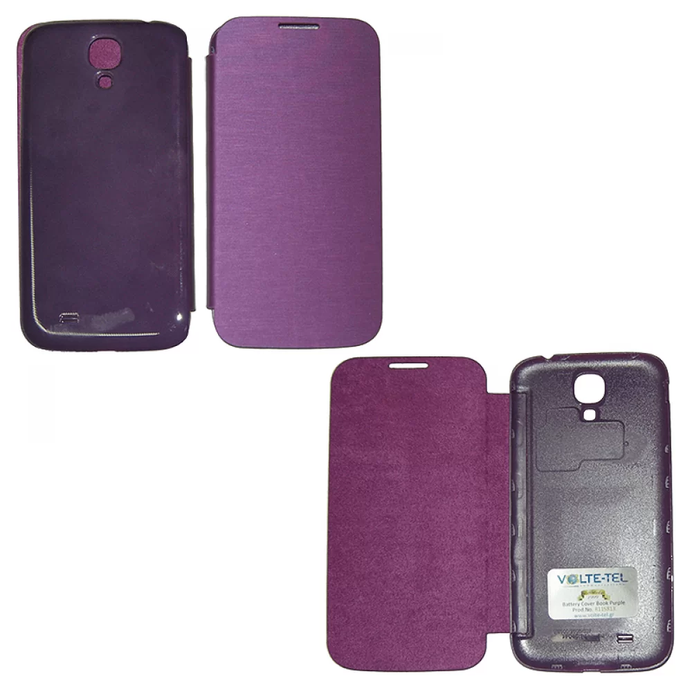 matshop.gr - VOLTE-TEL ΘΗΚΗ SAMSUNG S4 I9505 BATTERY COVER BOOK PURPLE