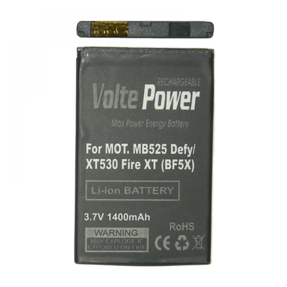 matshop.gr - ΜΠΑΤΑΡΙΑ MOTOROLA MB525 DEFY 1400mAh Li-ion (BF5X) VoltePower