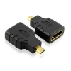 matshop.gr - ADAPTER HDMI-A JACK (FEMALE) TO HDMI D MICRO (MALE) BLACK