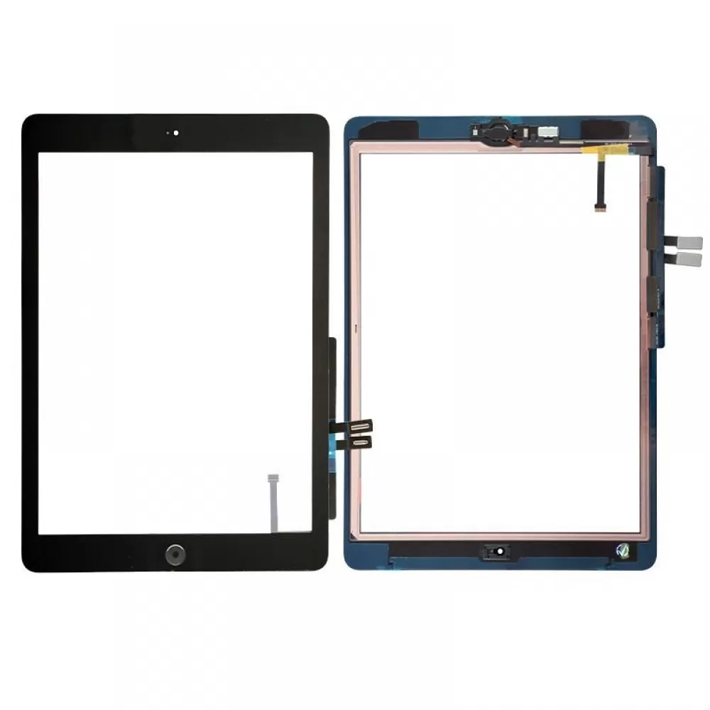 matshop.gr - IPAD 9.7 2018 A1893/A1954 TOUCH SCREEN+LENS + HOME BUTTON FLEX BLACK 3P OR