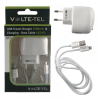 matshop.gr - VOLTE-TEL LIGHTNING USB(ΦΟΡΤΙΣ.-DATA VCD01+TRAVEL VTU045 1500mA)iOS9 WHITE