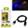 matshop.gr - VOLTE-TEL MICRO USB DEVICES LED USB 2.1A ΦΟΡΤΙΣΗΣ-DATA 1m BLACK