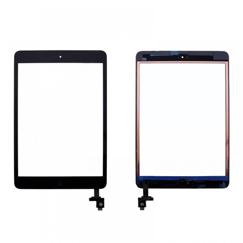 matshop.gr - IPAD MINI A1432 TOUCH SCREEN+LENS + HOME BUTTON BLACK WITH IC 3P OR