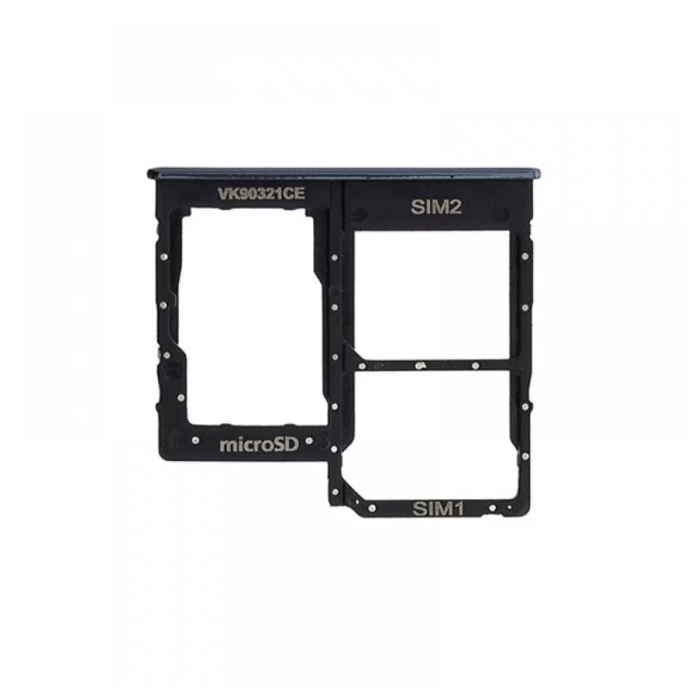 matshop.gr - SAMSUNG A40 A405 SIM CARD HOLDER BLACK GH98-44303A ORIGINAL SERVICE PACK