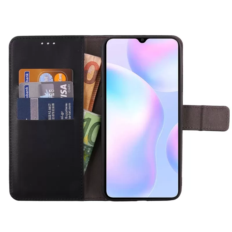 matshop.gr - VOLTE-TEL ΘΗΚΗ XIAOMI REDMI 9A/REDMI 9AT 6.53" ALLURE MAGNET BOOK STAND CLIP BLACK