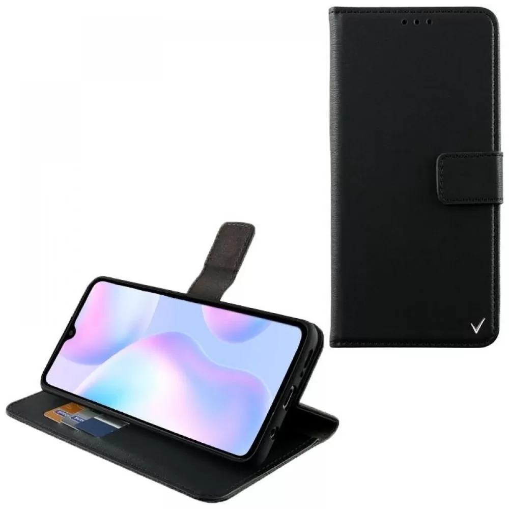 matshop.gr - VOLTE-TEL ΘΗΚΗ XIAOMI REDMI 9A/REDMI 9AT 6.53" ALLURE MAGNET BOOK STAND CLIP BLACK