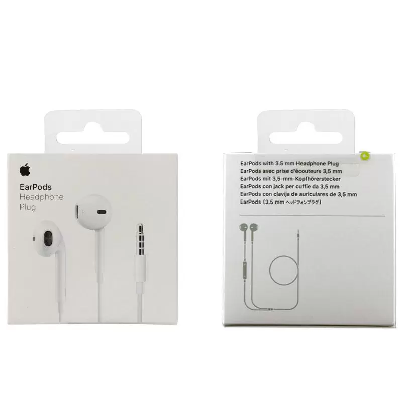 matshop.gr - APPLE HANDS FREE STEREO EARPODS WITH REMOTE AND MIC MNHF2ZM/A 3.5m WHITE PACKING OR